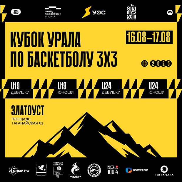 Решительный характер и динамичный баскетбол встретятся на «Кубке Урала» 3х3 в Златоусте 