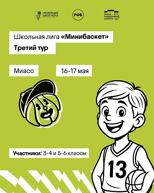 Стартовала регистрация на последний турнир 3 тура «Минибаскета» 
