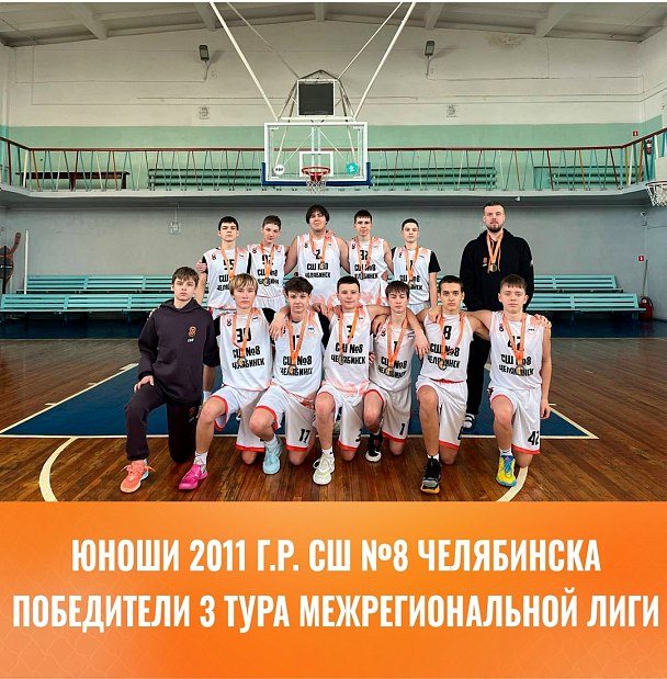 Челябинские юниоры – победители 3 тура Межрегиональной баскетбольной Лиги 