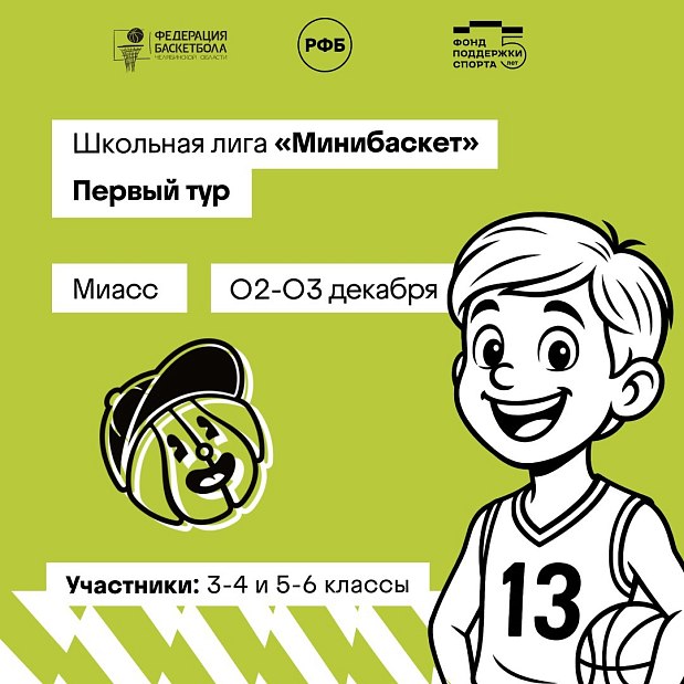Первый тур «Минибаскета» близко! Успейте зарегистрироваться 