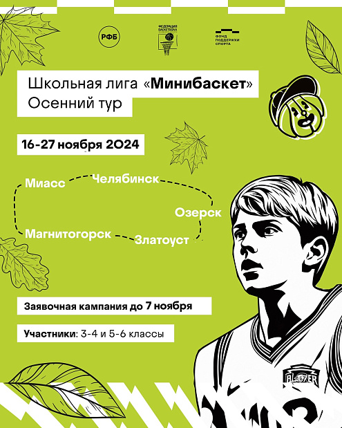 3,2,1... А вы успели подать заявку на участие в круглодичном чемпионате «Минибаскет» в Челябинской области?