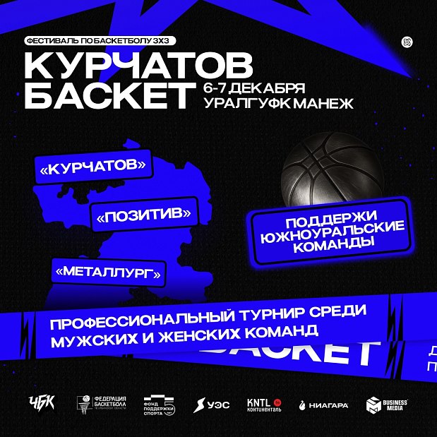 Какие команды выступят на профессиональном турнире фестиваля «Курчатов Баскет»? 