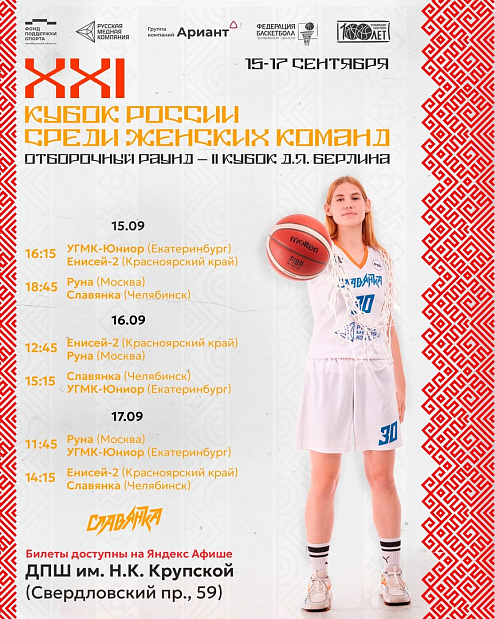 Отборочный раунд Кубка России среди женских баскетбольных команд пройдет в Челябинске 